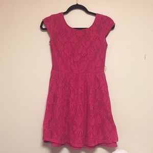 Pink floral summer dress